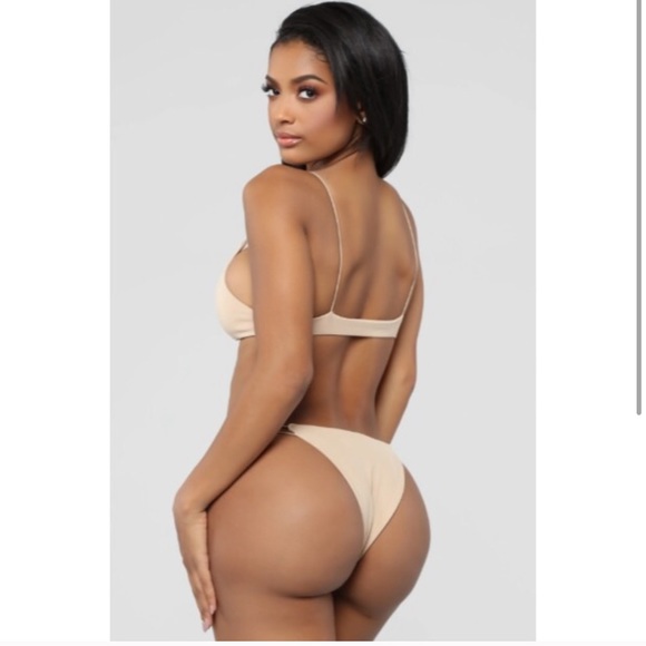 SEXY NUDE CUT OUT STRAPPY KIKI BEACH VIBES BIKINI - Picture 4 of 7